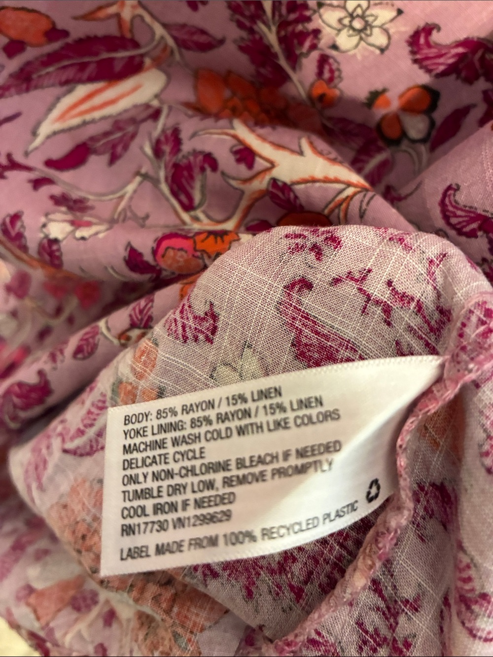 Knox Rose Pink Floral Mix-Print Button-Up Top - Picture 5 of 11